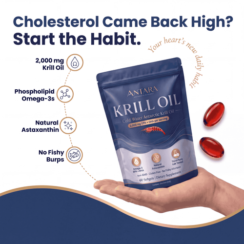 Antara Antarctic Krill Oil 2000mg with Natural Astaxanthin